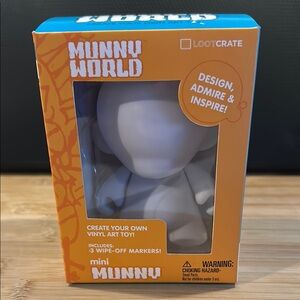 Loot Crate Munny World Vinyl Art Kit - Blue and Orange